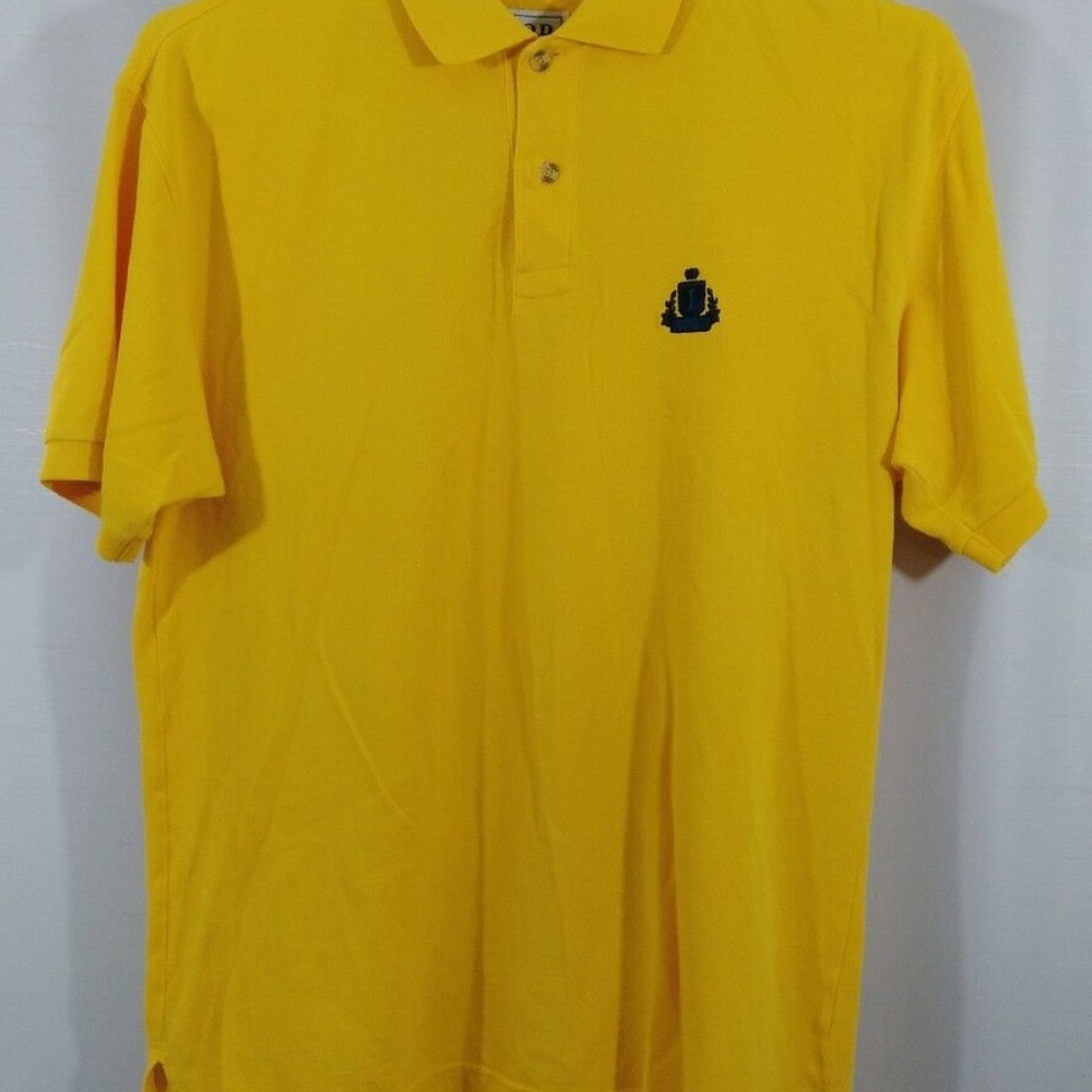 Izod Polo Shirt‎ Size Medium Yellow Short Sleeve
